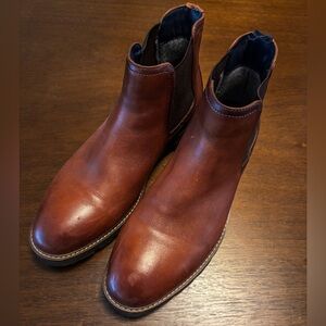 Florsheim Men's Tan Leather Chelsea Boots Size 10D